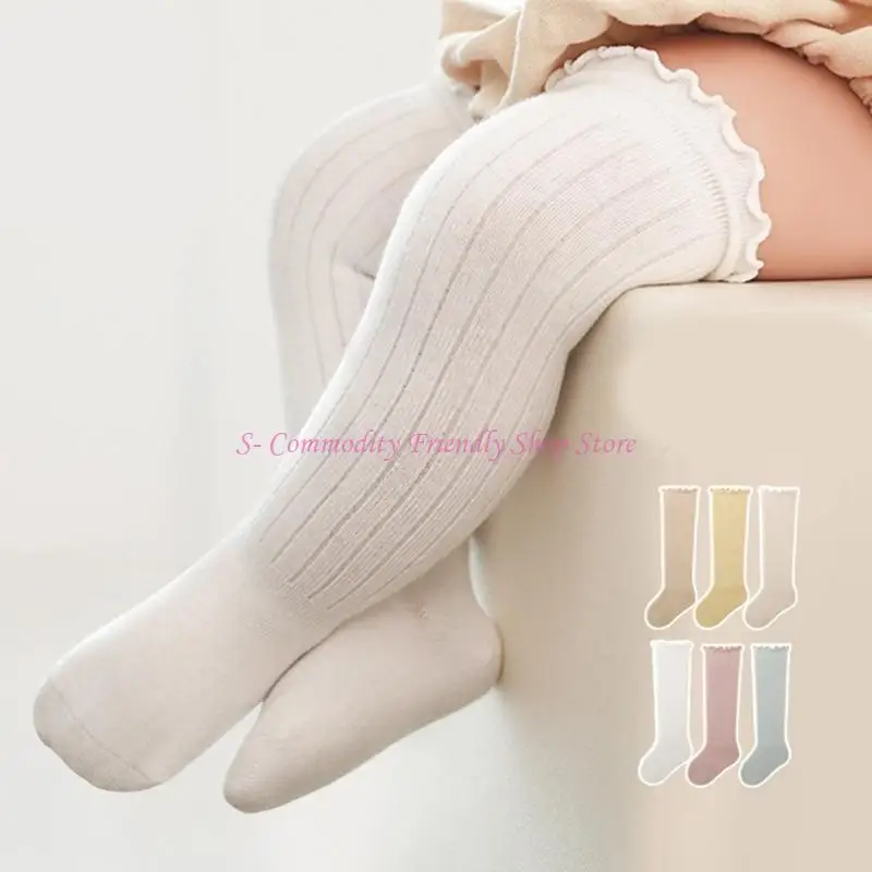 

85ae длиной трубки носки для ног для ног малыши теплые носки без костей. Сплошные носки на высоких носках для длина колена для