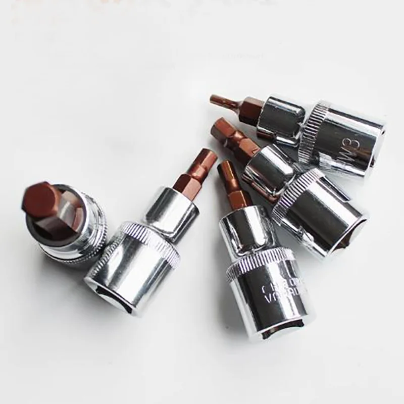 55mm 1/2 pulgadas unidad métrica Hex Allen llave Bit Socket métrico H3 H4 H5 H6 H7 H8 H10 H12 H14 H17 H19