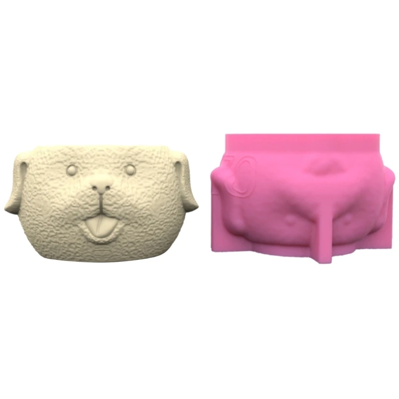 Versatile Silicone Mold Concrete Molds Silicone Casting Mold Dog Vase Mold K3KF