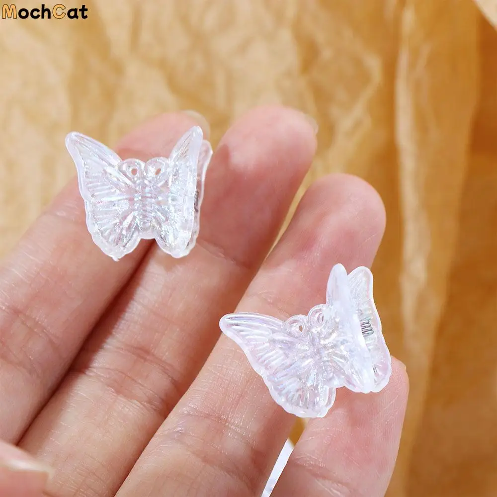 

Resin Butterfly Fashion Design Solid Color Women Hair Accessories Korean Style Hair Clip Small Side Clip Transparent Hair Claw