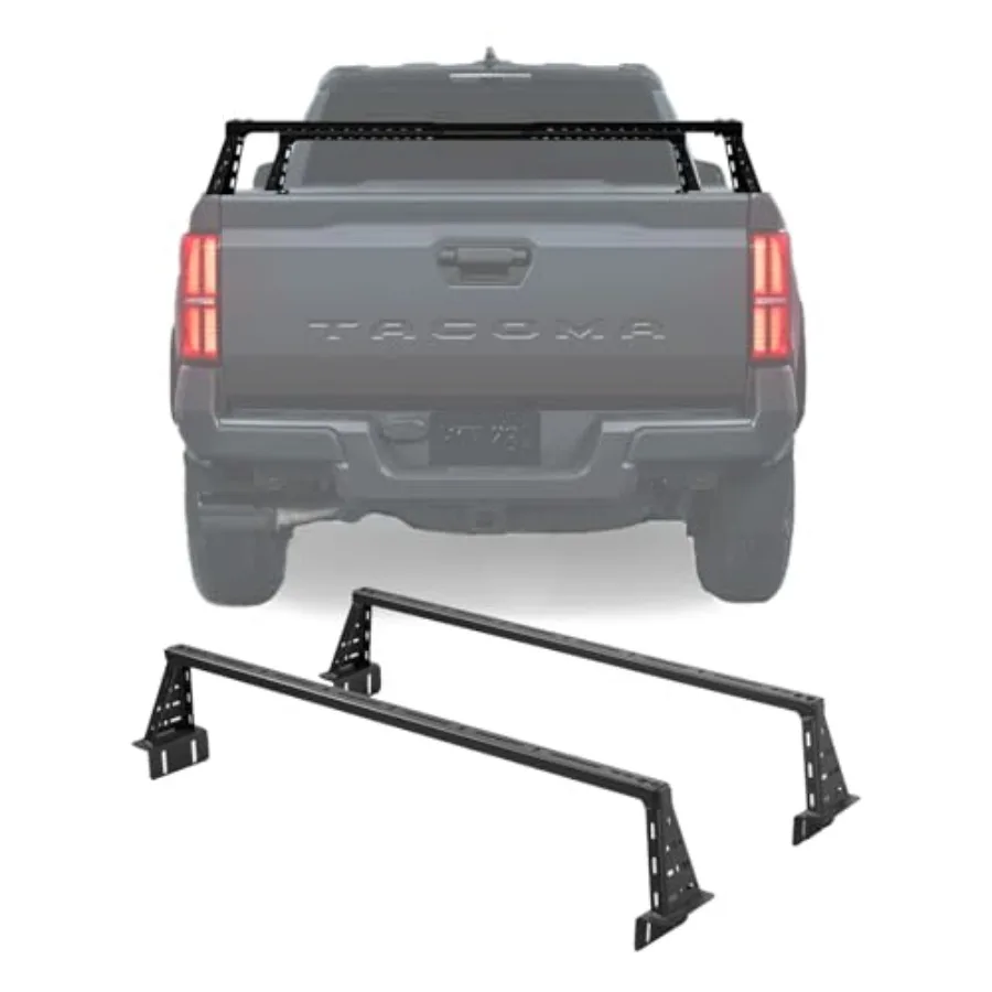 

Universal Overland Truck Bed Cargo Rack Heavy Duty Low Profile 10" Platform Small