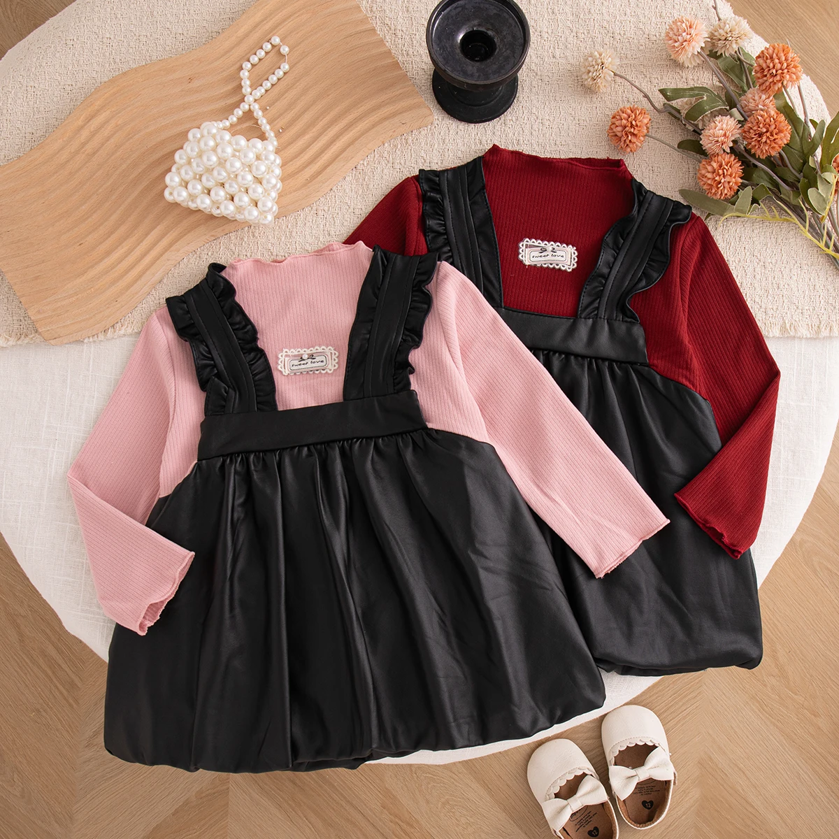 6 Months-2 Years Baby Girl Dress Autumn Long Sleeved Princess Dress Fashionable Outdoor Vacation Dress Children's Clothing