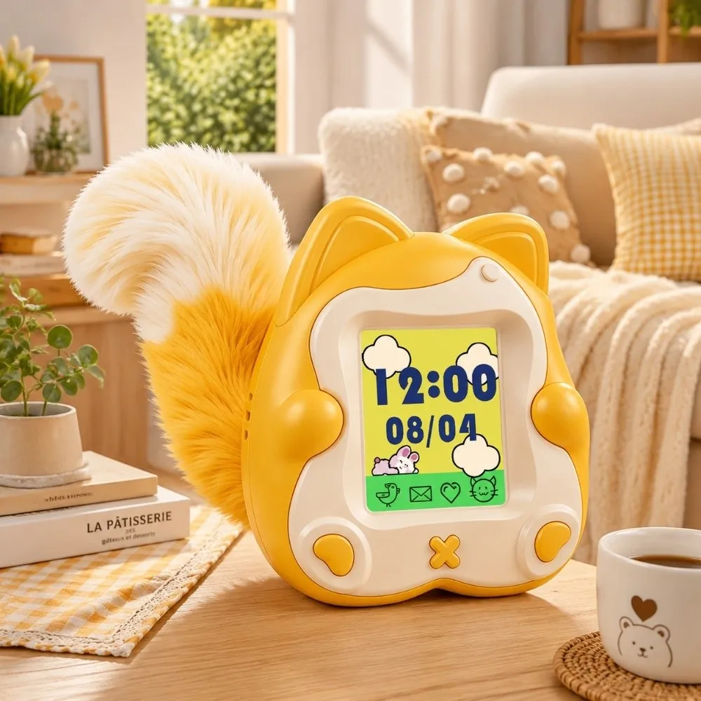 Puzzle Color Screen Electronic Pet Machine Mini Compact Virtual Pet Keychain Educational Handheld Gift Kids