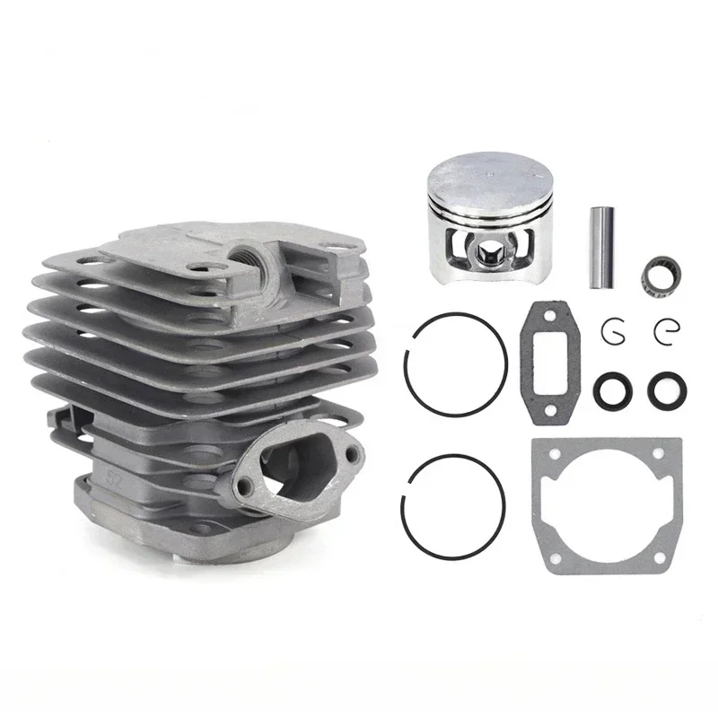 Diâmetro Chainsaw Cilindro e Pistão Grupo Peças Sobressalentes para Gasolina e Óleo Chainsaw Spares Fit 52 52cc Set