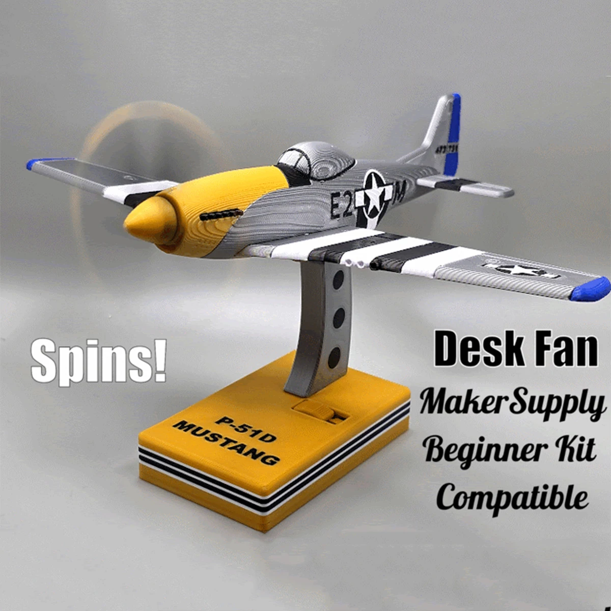 

P5-1D Fighter Electric Fan Aviation Enthusiast Aircraft Model Indoor Air Force Ornaments Military Fans Desktop Display Toys Fan