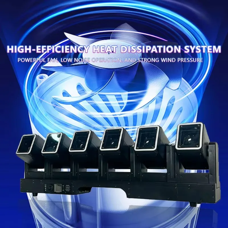 منتجات جديدة وتعزيز كبير ستة خطوط الطول السيف الإلهي 6X60W ضوء المرحلة لنادي الزفاف Dj #6