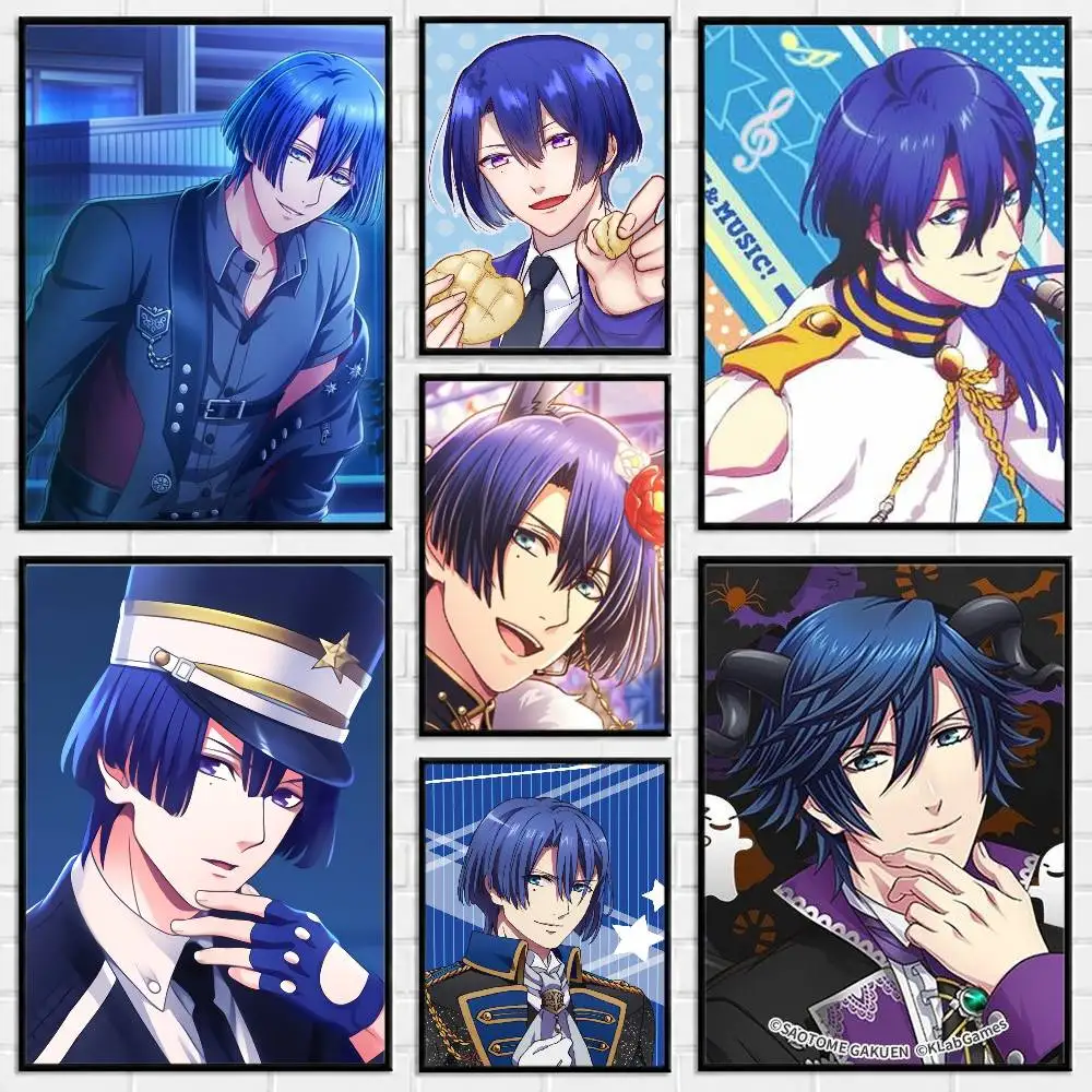 U-Uta no Prince-sama Hijirikawa Masato Poster Versatile HD Waterproof Wall Art Self-Adhesive Decor