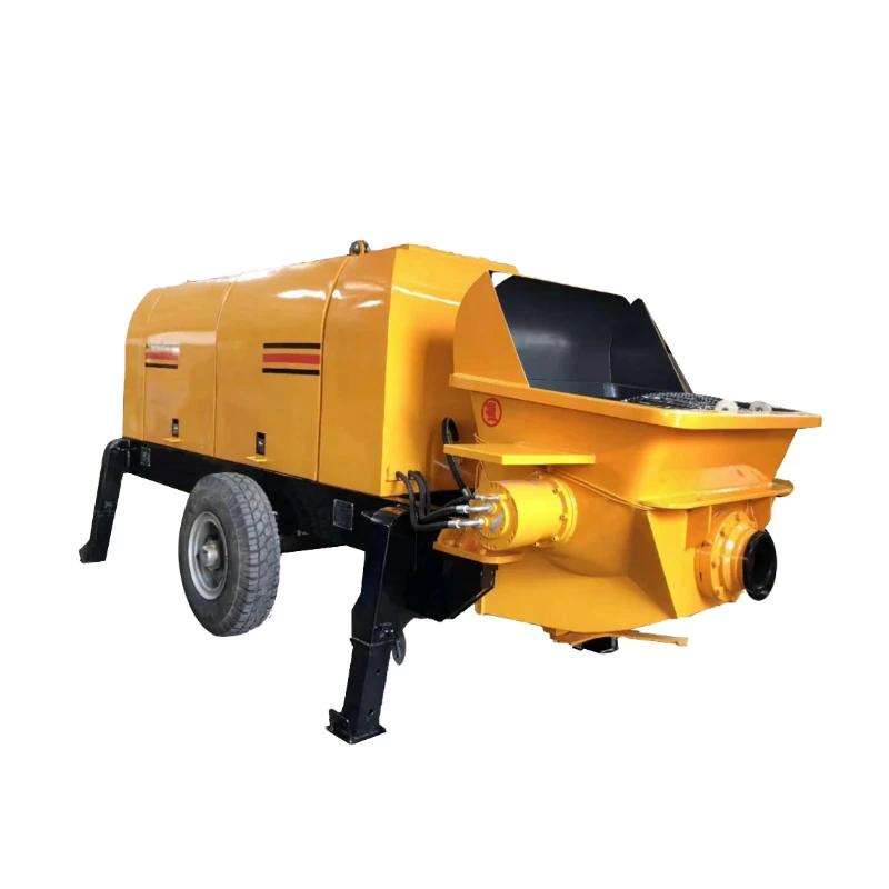 Factory Direct Compact Portable Diesel Concrete Pump 20M3H Fast Shipping for Bridge Tunnel Rural Construction 40m Vertical Motor
