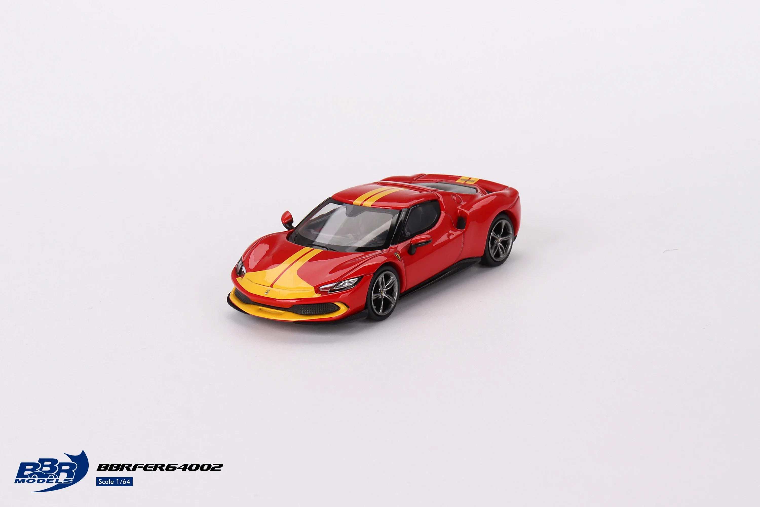 Carro modelo Diecast GTB, BBR 1:64 296, Rosso Corsa, Assetto Fiorano