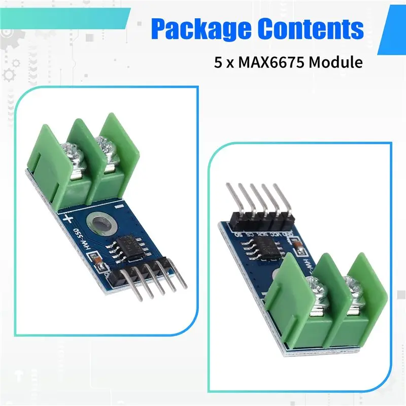 5PCS MAX6675 K Type Thermocouple Temperature Sensor Module For Raspberry Pi Arduino-A21R