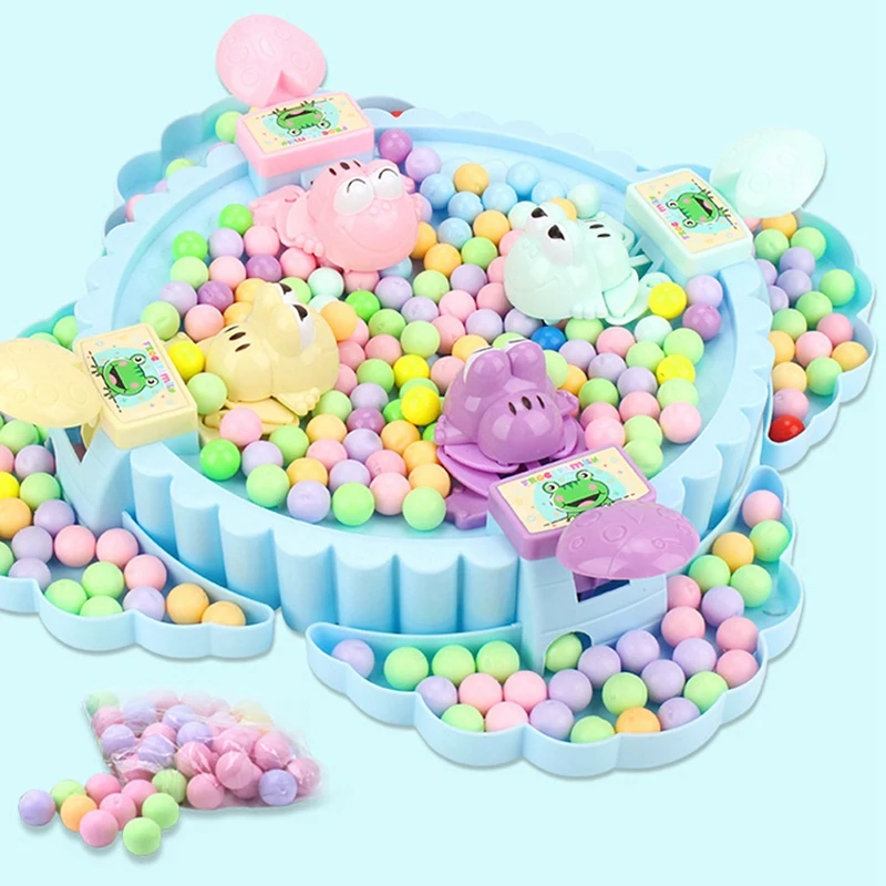 Funny Board Game Hungry Frogs Eating Beans Toy Creative Desktop Party Beads Feeding Toy Kid Gift Parent-Child Toy