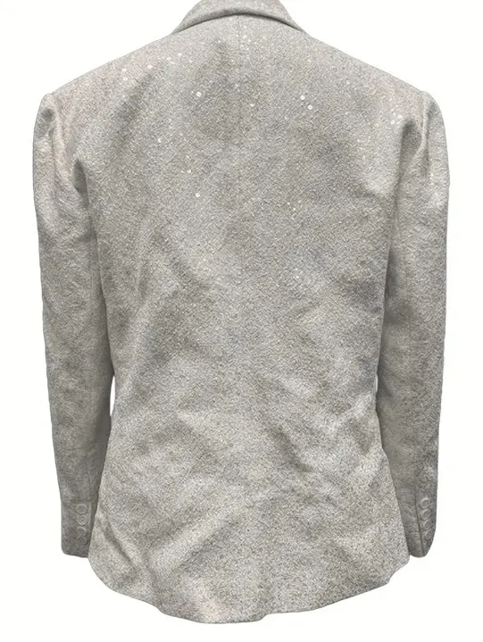 Men\'s Casual Jacquard Blazer Jacket Business Formal Coat Slim Fit Single-Breasted Notched Lapel Jacket Versatile For Business