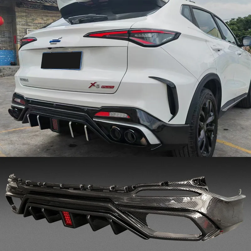 

Bodykit For Oushang X5 X5 Plus Front Bumper Rear Bumper Diffuser Double Dual Exhaust Pipe Spoiler Wing Rear Canard Accessories