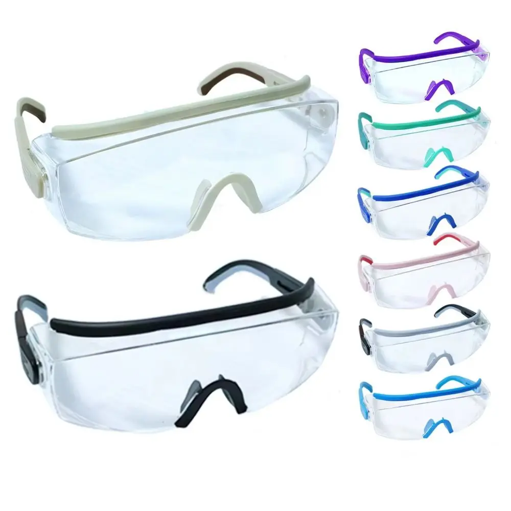 

Anti Fog Dust Safety Goggles Anti-Splash Adjustable Frame Industry Chemical Eyeglasses Clear Blocking UV Eye Protection Glasses