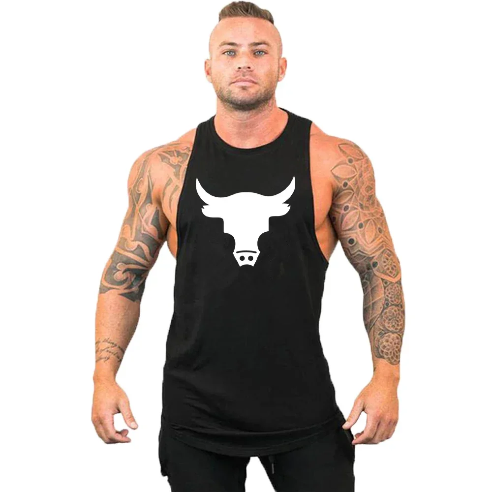 

Brand Gym Clothing Cotton Casual T Shirt Bodybuilding Stringer Tank Top Men Fitness Shirt Muscle Guys Sleeveless Vest Tanktop