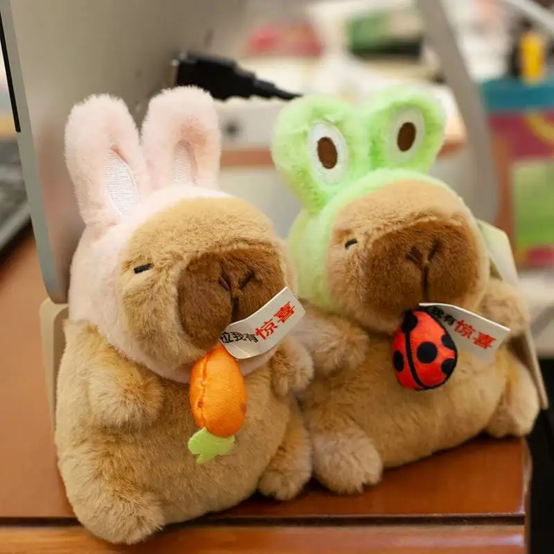 أحدث قلادة حقيبة ظهر لدمية كابيبالا تهز الأذن مملوءة بالألعاب القطيفة وهدايا الرسوم المتحركة اللطيفة والدمى المثيرة للاهتمام