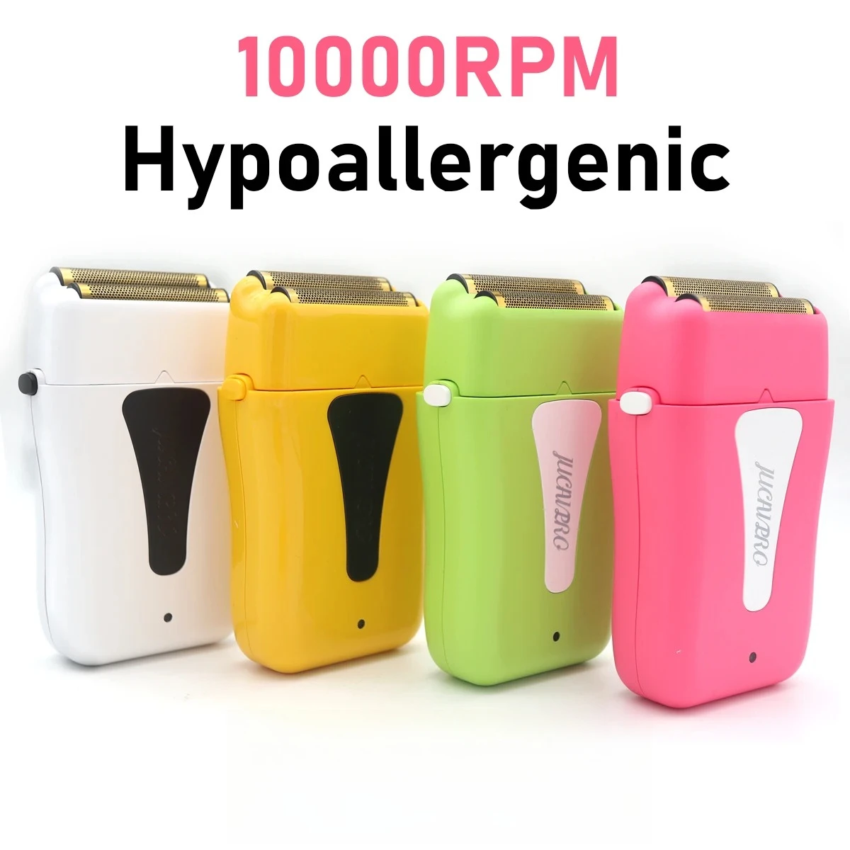 

JUCAI PRO JC10000 Electric Shaver 10000 RPM High Speed Foil Hypoallergenic - Professional Beard Trimmer Hair Cutter for Men