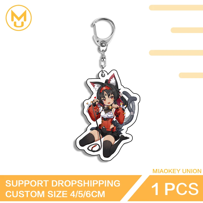 Lovely Nekomiya Matauna Waifu Double Sided Keyring Versatile Creative Personality Publicized Personality Amusing Jewelry