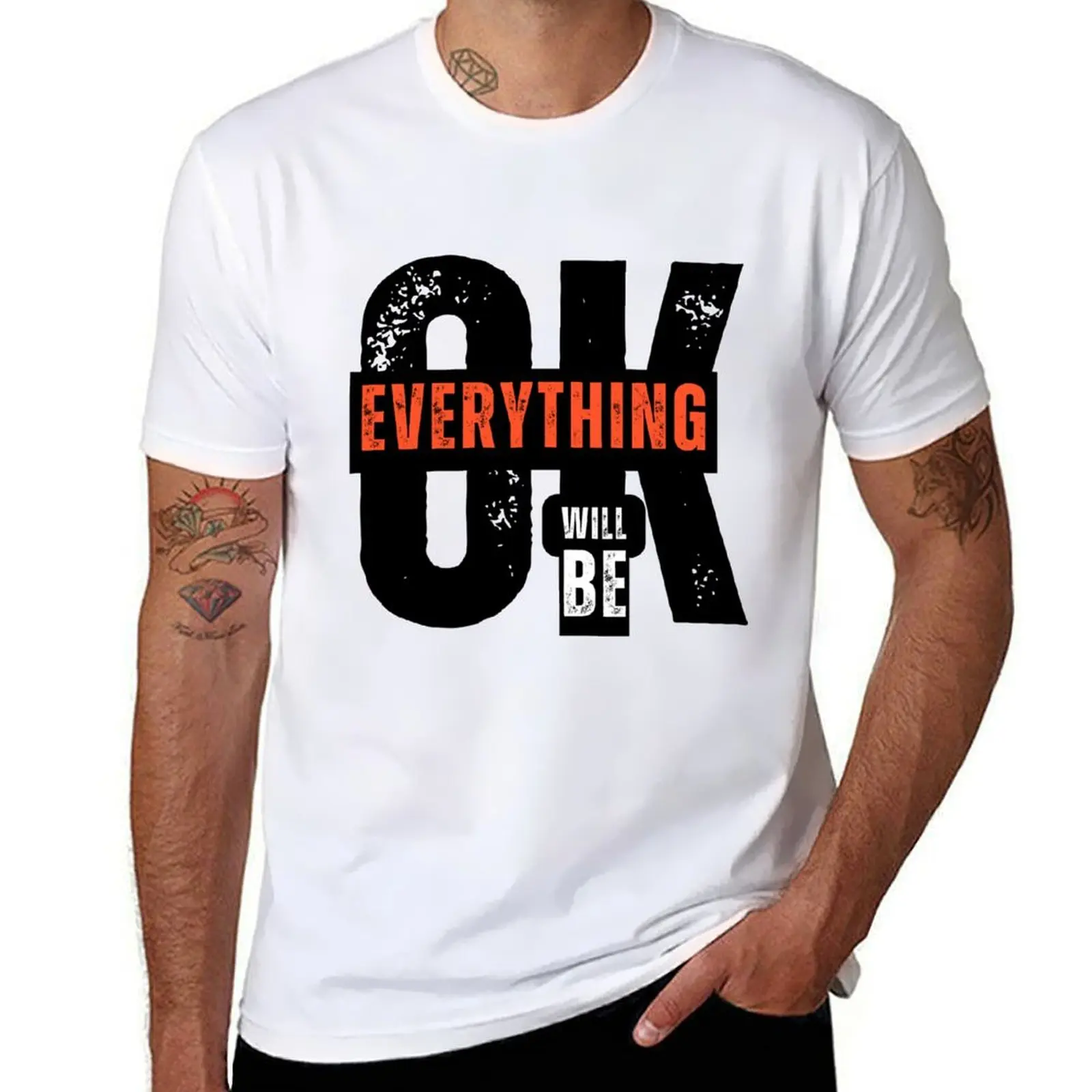 

Everything will be ok T-Shirt man t shirt summer t shirt man luxury T-Shirt