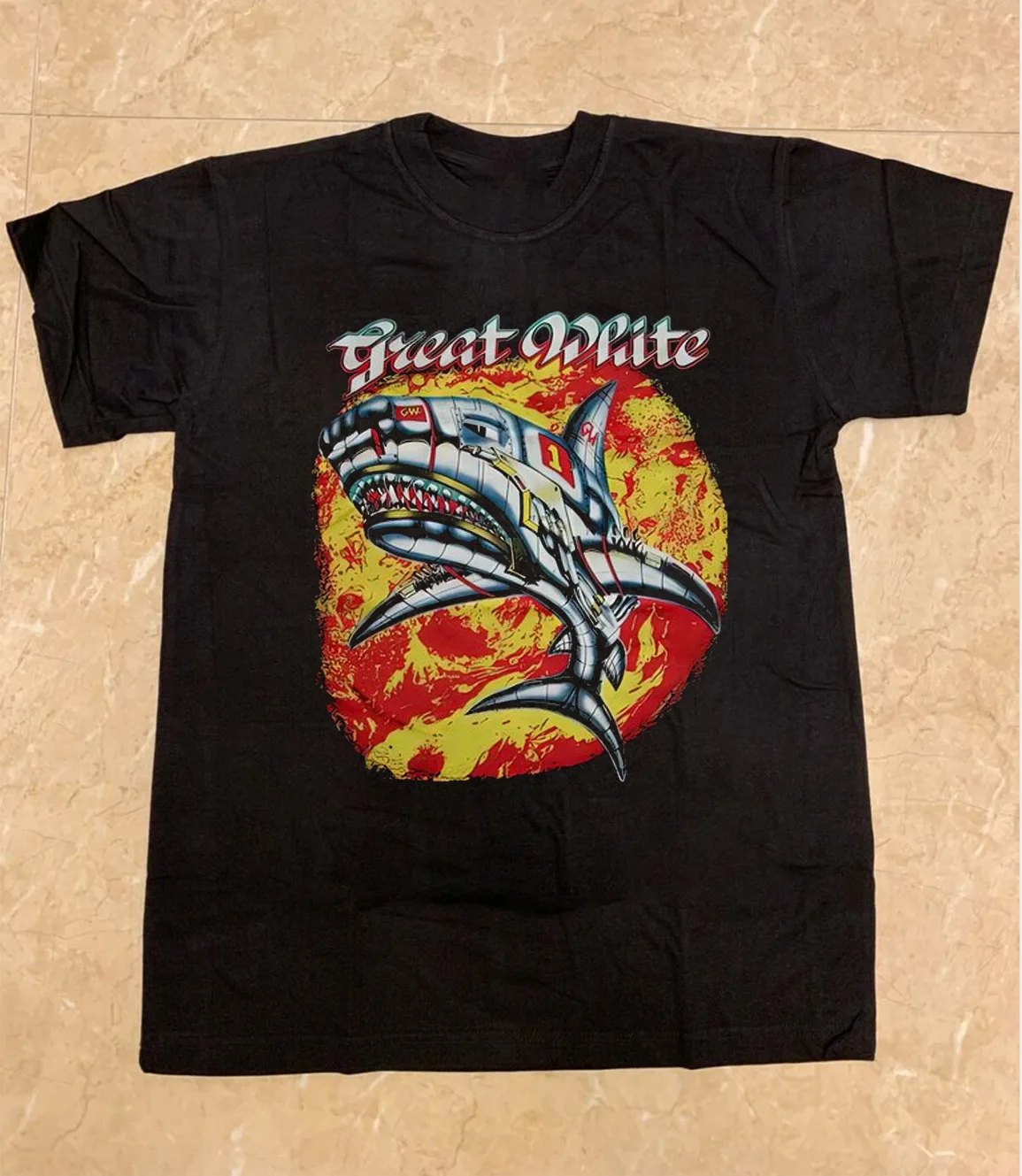 

New Popular Great White Poster Band All Size T-shirt