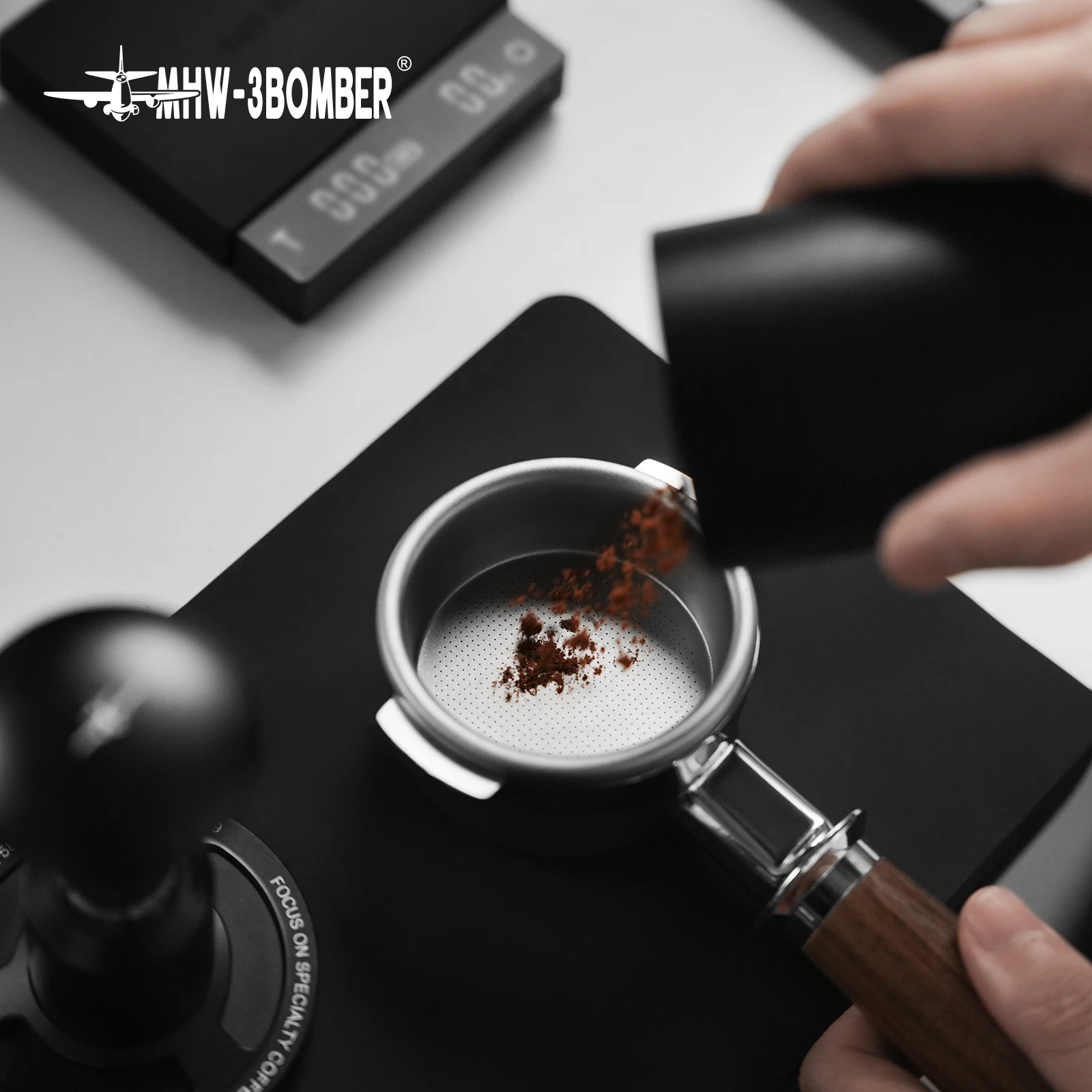 Cesta de filtro de café expresso MHW-3BOMBER 58mm 18g cesta de alta precisão material de titânio acessórios de substituição para máquina de café expresso
