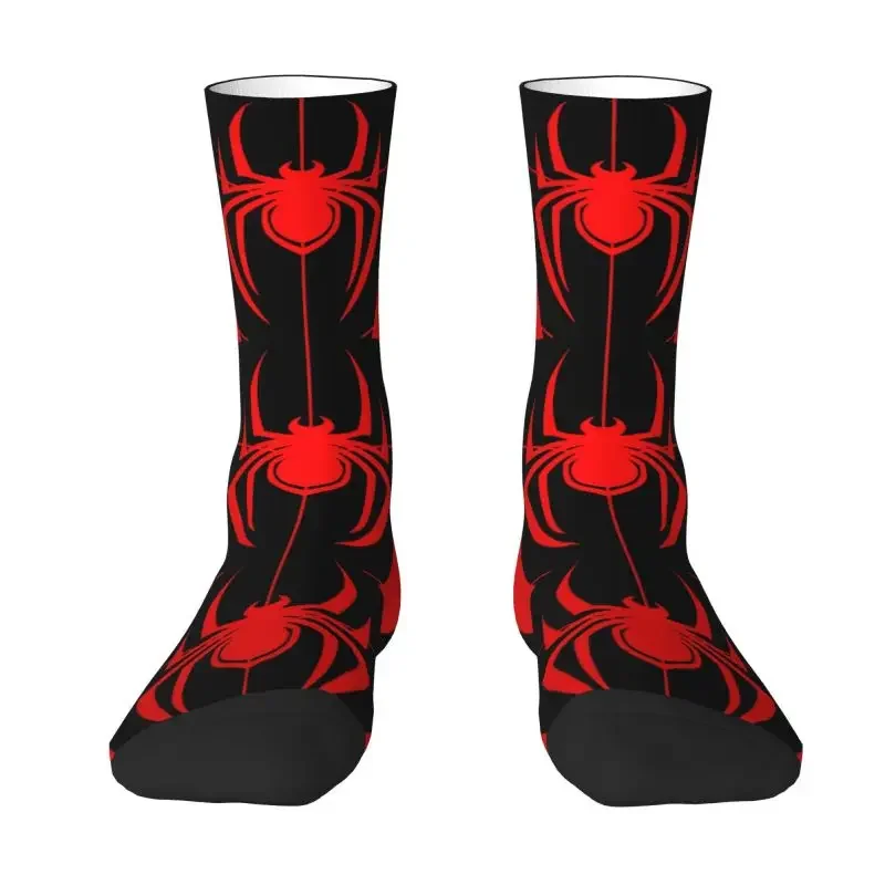 Cute Spiders Mens Crew Socks Unisex Novelty 3D Printed Animal Dress Socks