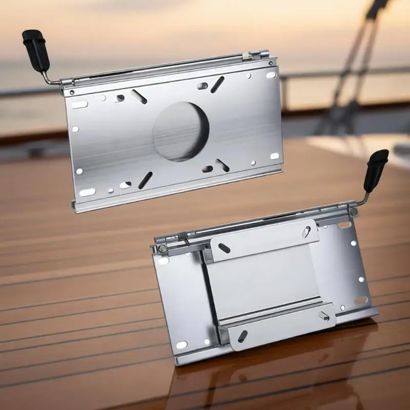 G7NA Verstellbare Aluminium-Schiebeschiene, Bootssitz-Sockel-Sitzrutsche mit arretierbarer Sitzhalterung für Marine-Stühle – Detail 3
