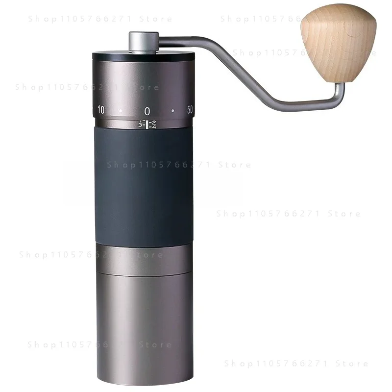 K6 manual coffee grinder portable grinder 420 stainless steel 48mm stainless steel titanium plated burr
