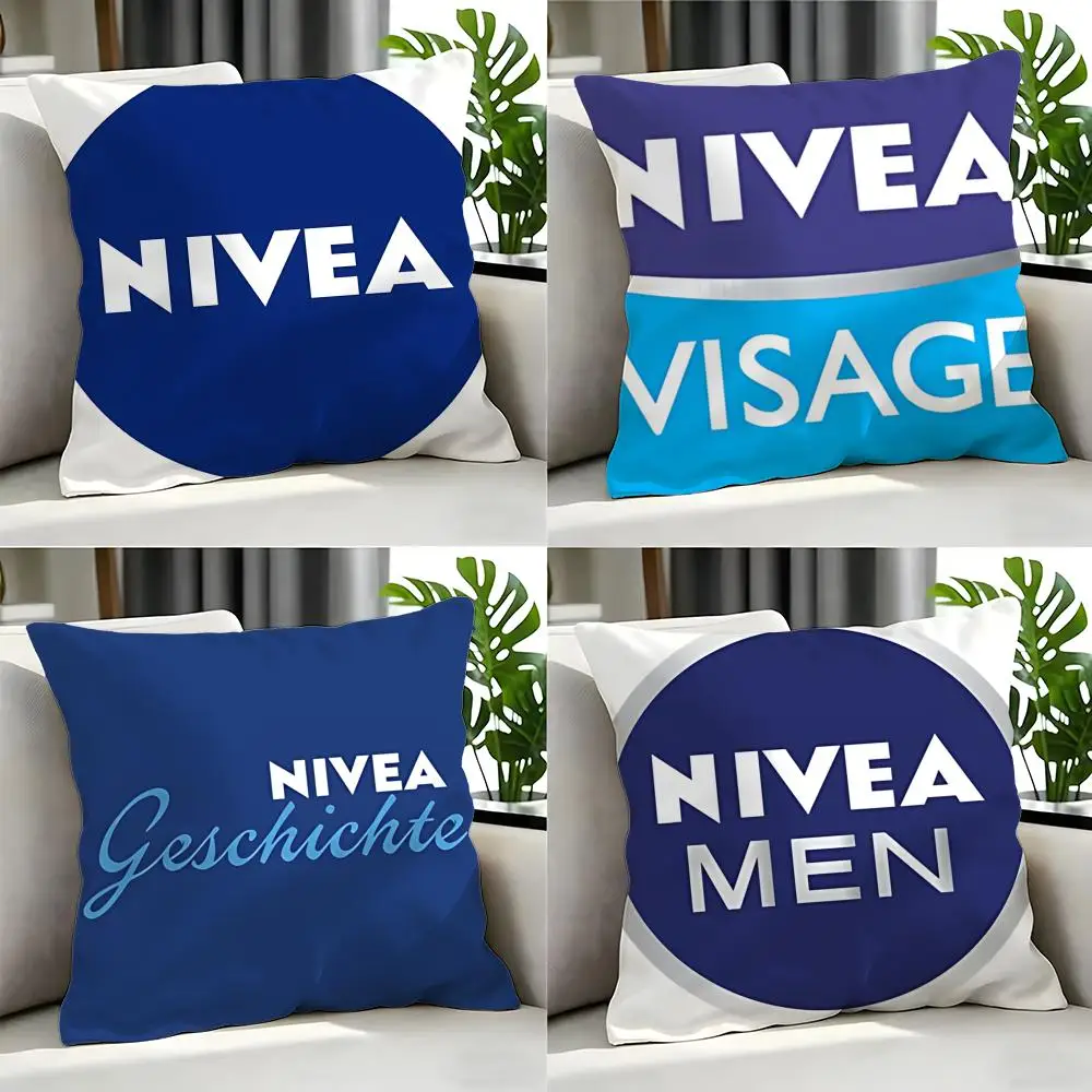 Funda de cojín de marca Nivea, juego de fundas de cojín, 4 Uds., 50x50, 45x45, 40x40, funda de almohada decorativa para sofá, decoración del hogar
