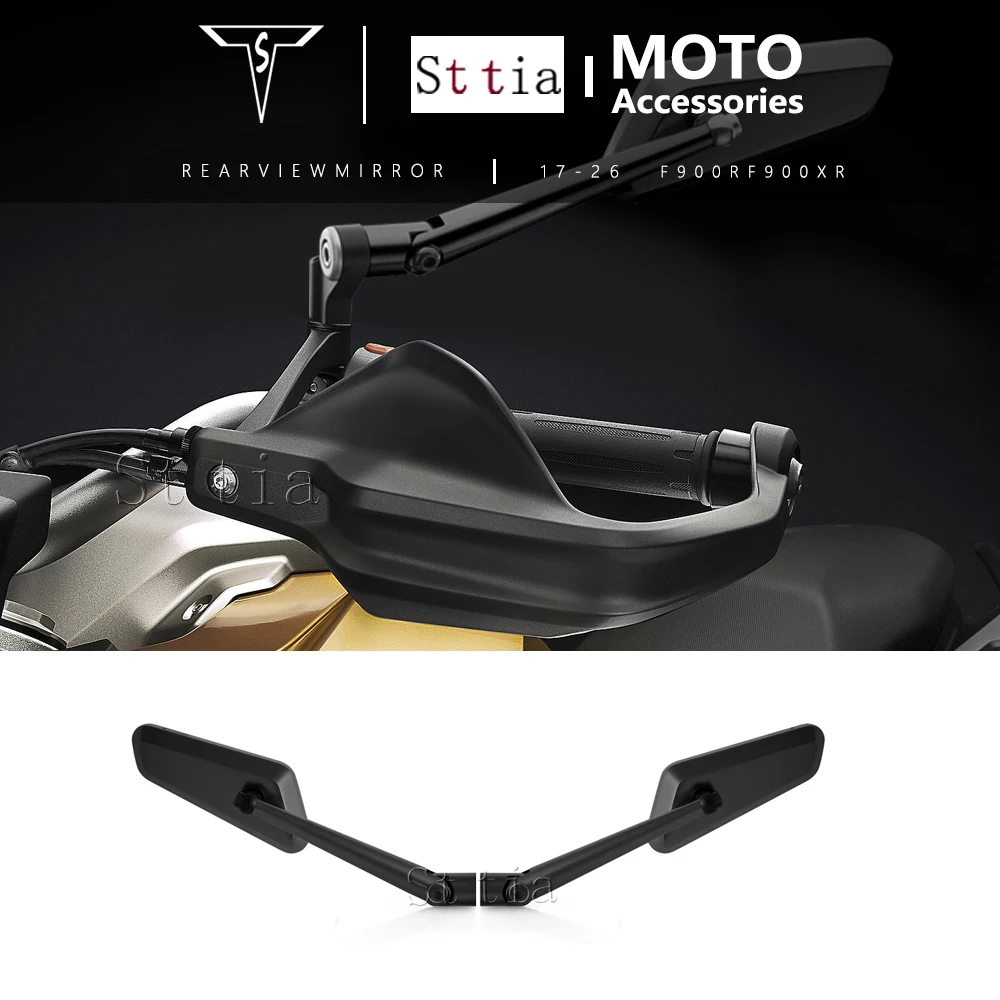 

Motorcycle Side View Mirror Fit For BMW F900R F 900R F900XR F900 XR R Rearview Mirrors Rotate Adjustable Rear View Mirrors