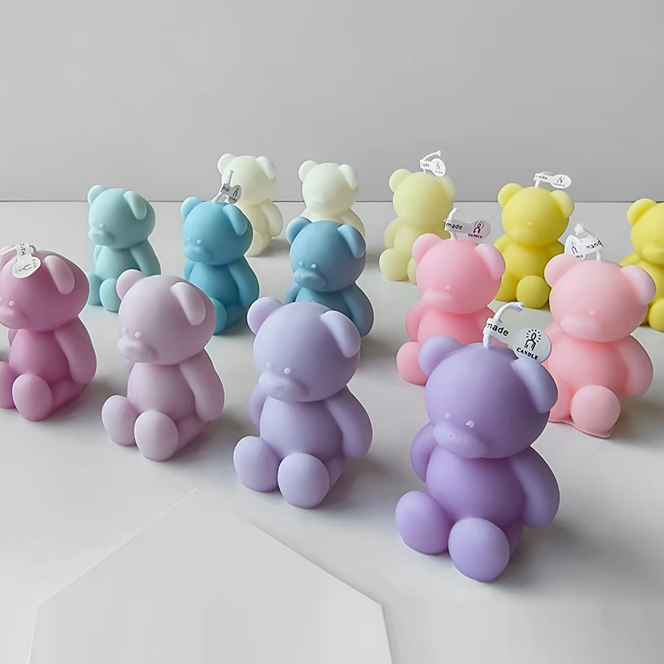 

1pcs 3D Bear-Shaped Scented Candle Silicone Mold,a Charming Bear Mold for Creating Wax Candles,Suitable for Resin Projects