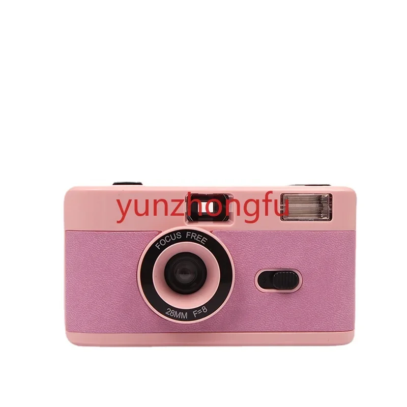 

Girl Pink 135 Fool Camera Film Non-Disposable Retro Film Camera 35mm Gift with Flash