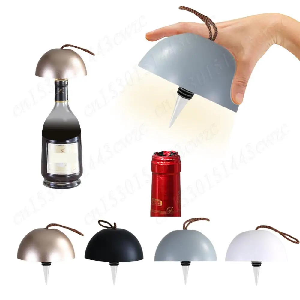 New Wireless Desk Lamp Creative Wine Bottle Lamp 3 Colors Creative Bottle Light Portable Desk Lamp Atmosphere Night Light Lamp