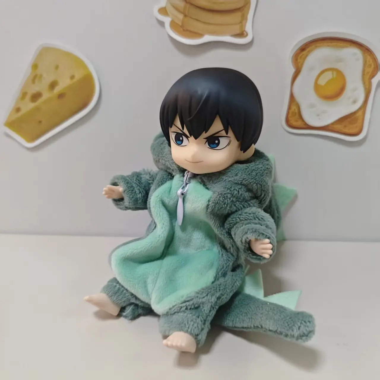 

Фигурка Ob11 1/12 Haikyuu Anime: Тобио Кагеяма в костюме динозавра, коллекционная модель, 14 см