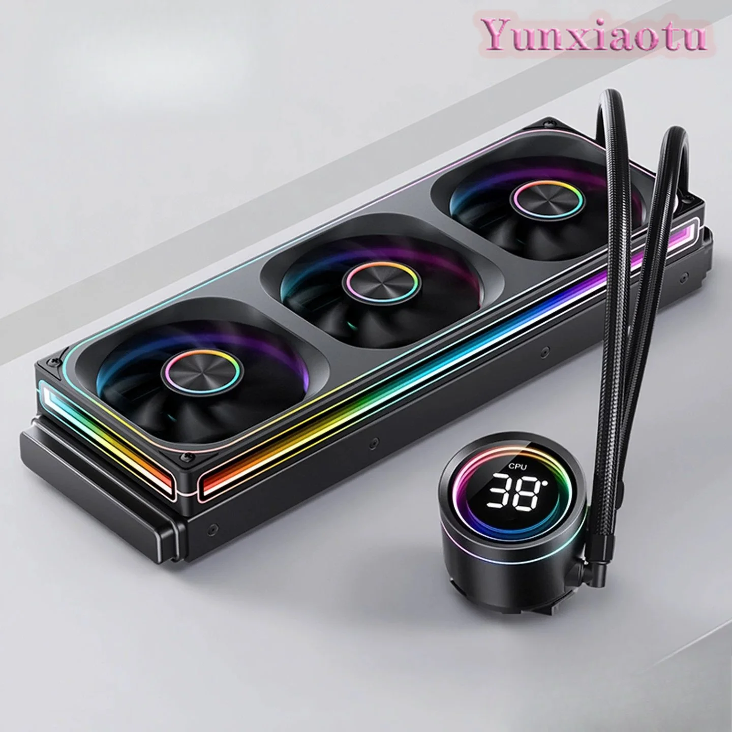 TH360 Integrated 360 Water-cooled Radiator ARGB Shenguang Synchronous Desktop Computer Temperature Display