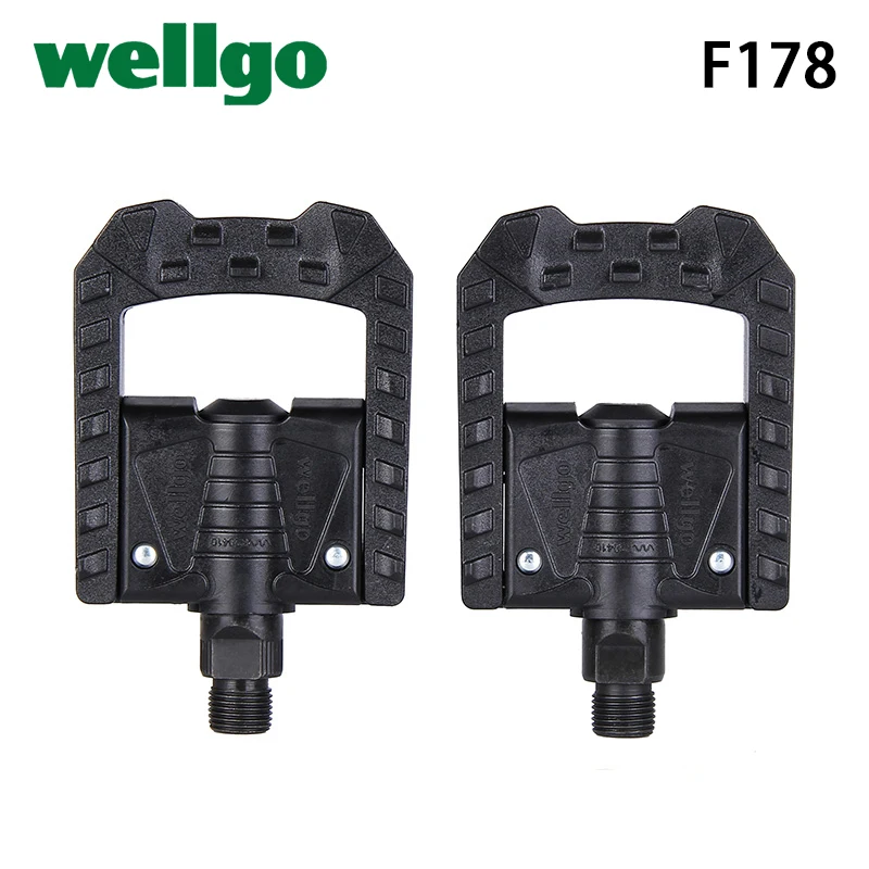 Wellgo F178 Plastic Body Boron Spindle Polymer Bearing Bicycle Pedal for Road MTB Folding Bicycle Cycling Parts