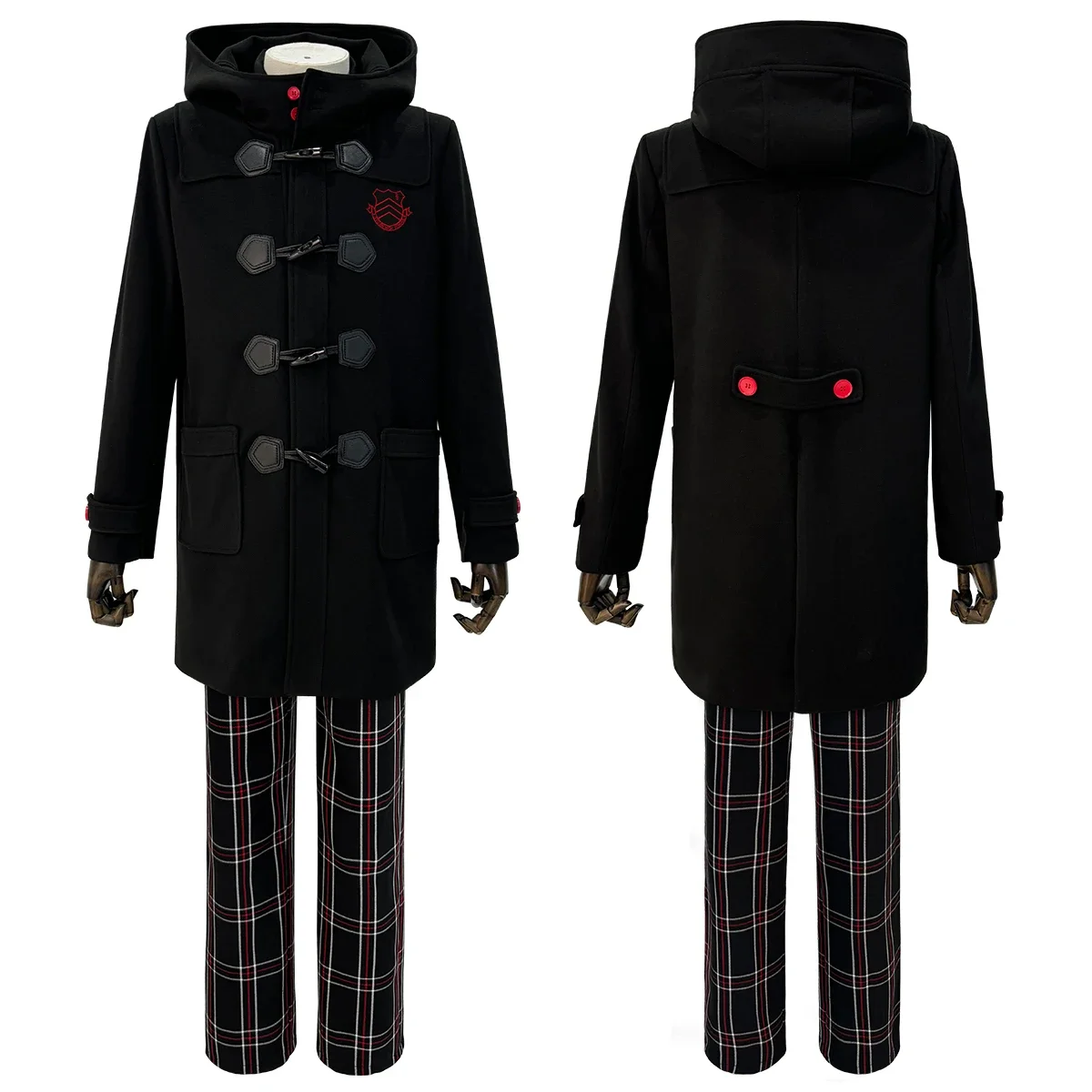 

Cosplay P5 Game Ren Amamiya Cosplay Costume Wig Joker Winter Embroidery Hoodie Coat Pants Daily Wear Unisex Halloween Christmas