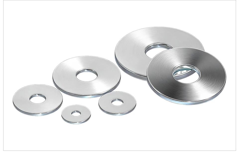 DIN9021 Große Flache Unterlegscheiben aus 304 Edelstahl Metall-Dichtungsscheiben M2.5 M3 M4 M5 M6 M8 M10 M12 M14 M16 M20 – Detail 8