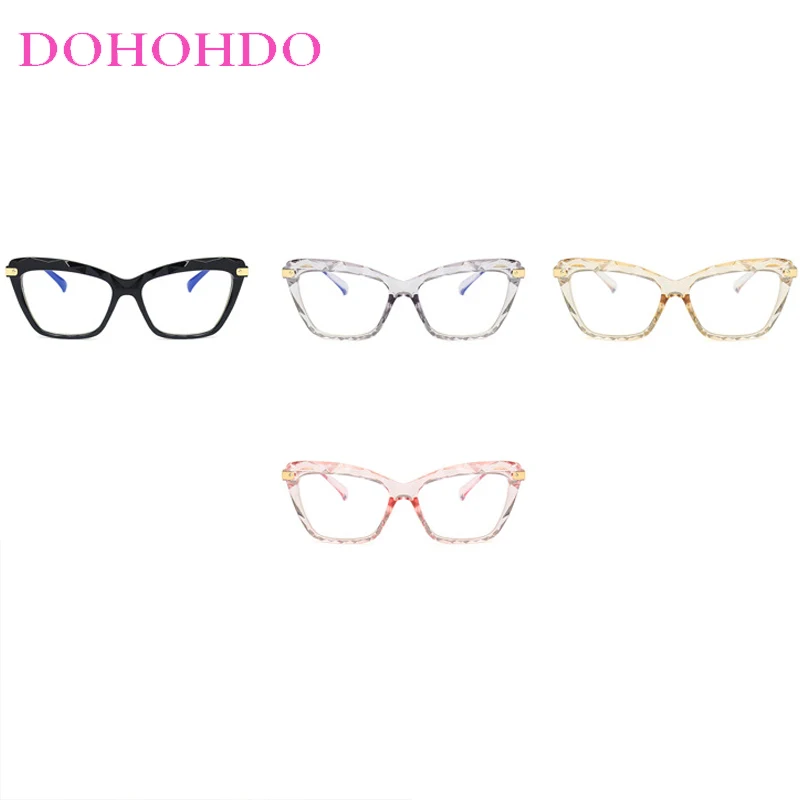 

Fashion Y2K Cut Edge Cat Eye Design Anti-Blue Light Women's Glasses Men Luxury Brand Reading Optical Protection Spectacle Lentes