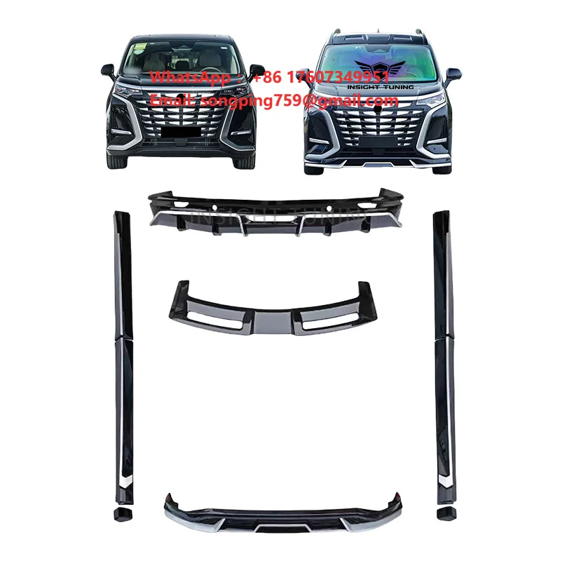 New High Quantity TengshiD9 2022+ Car Lip Bumpers Side Skirt Spoiler Clips Bodykit for BYD DENZA D9 2022-2025