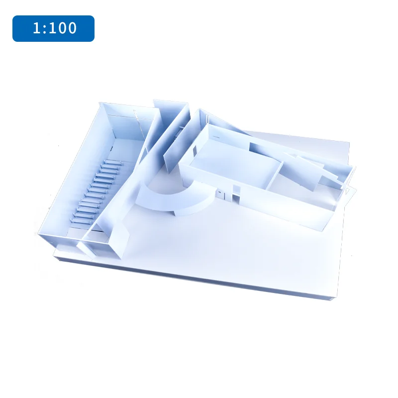 Miniature Architectural Model 1:100 Scale ABS Kit Church Of Light DIY Assembly for Students & Collectors Realistic Design