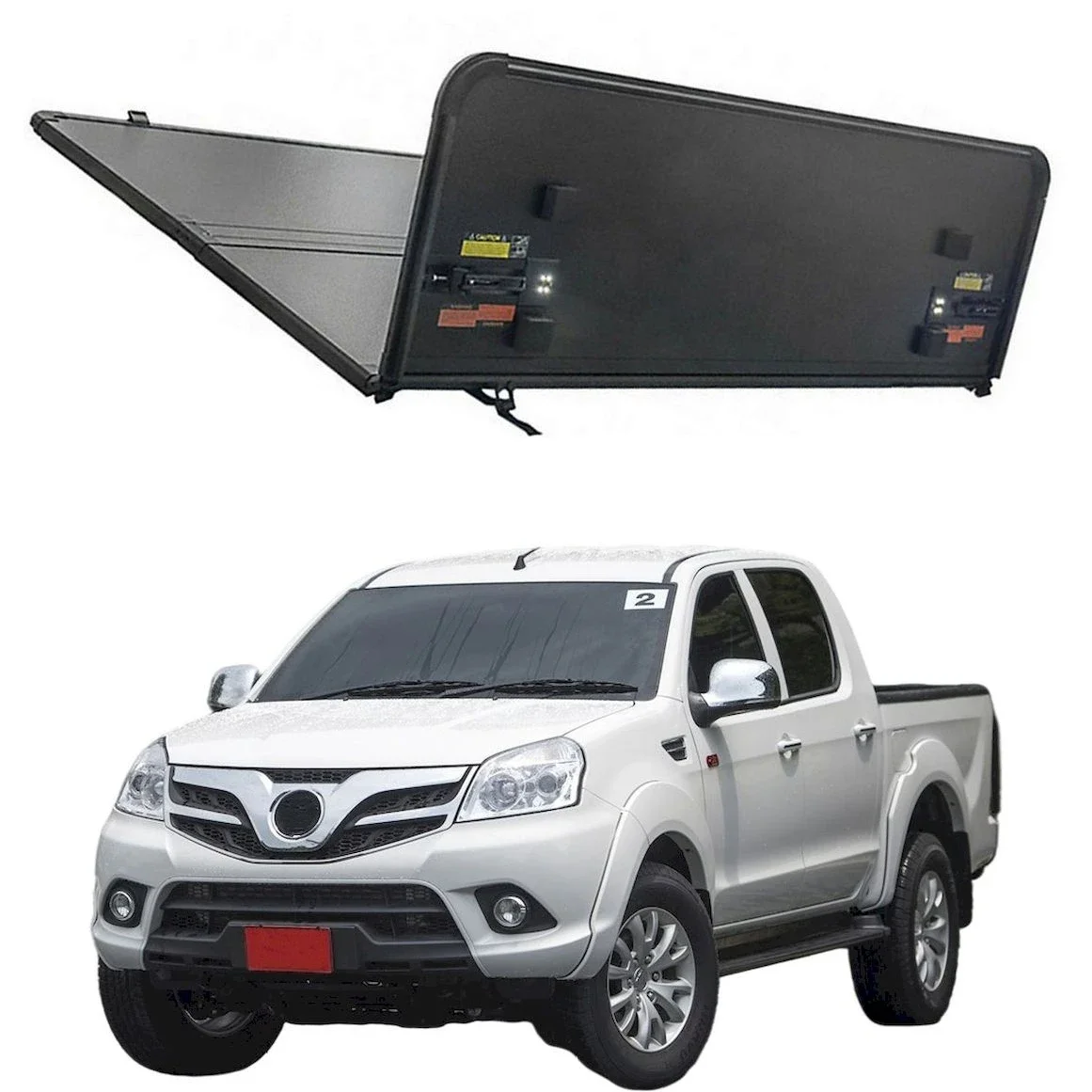 Hard Trifold Aluminum truck bed Tonneau Cover Lid For FOTON tunland E5 standard bed