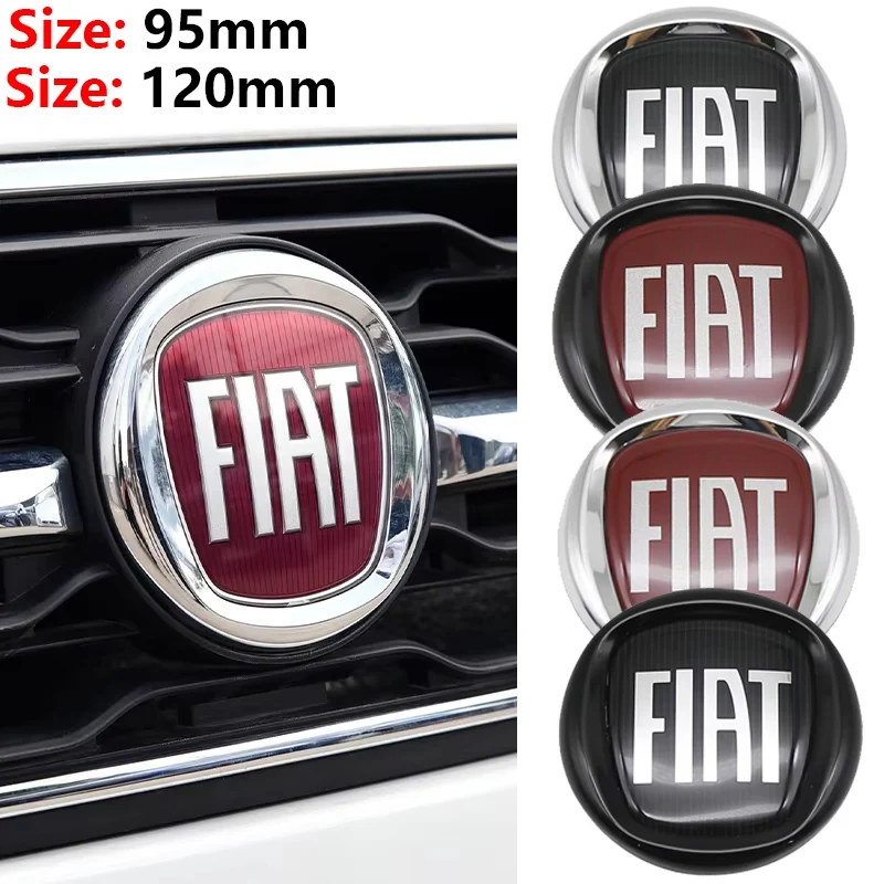 Emblema/Adesivo ABS para capô dianteiro, grade frontal, porta-malas traseiro para FIAT Abarth 500 Pulse Panda Tipo Strada 600 500L Mobi