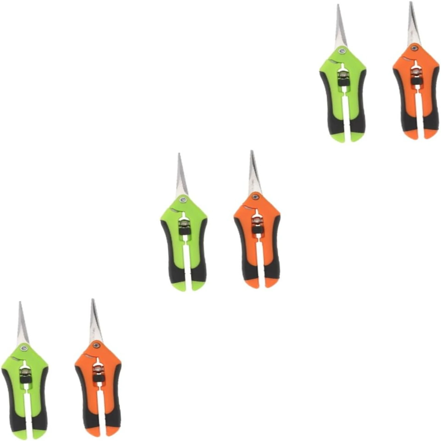 

Lightweight and Durable 6-piece Set of High-Quality Straight Garden Scissors - Essential Hand Tools for Precision Pruning of Tre