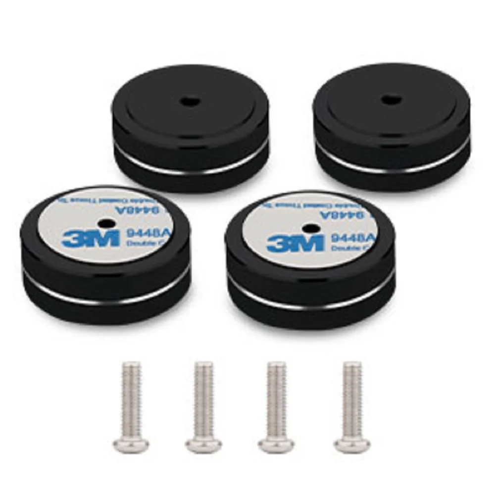 4 szt. 40x15mm Aluminiowe Nóżki Głośnikowe HIFI AMP Izolacja Głośników Amortyzatory Stojak Gramofon DAC Podkładki Pod Nóżki złote srebrne