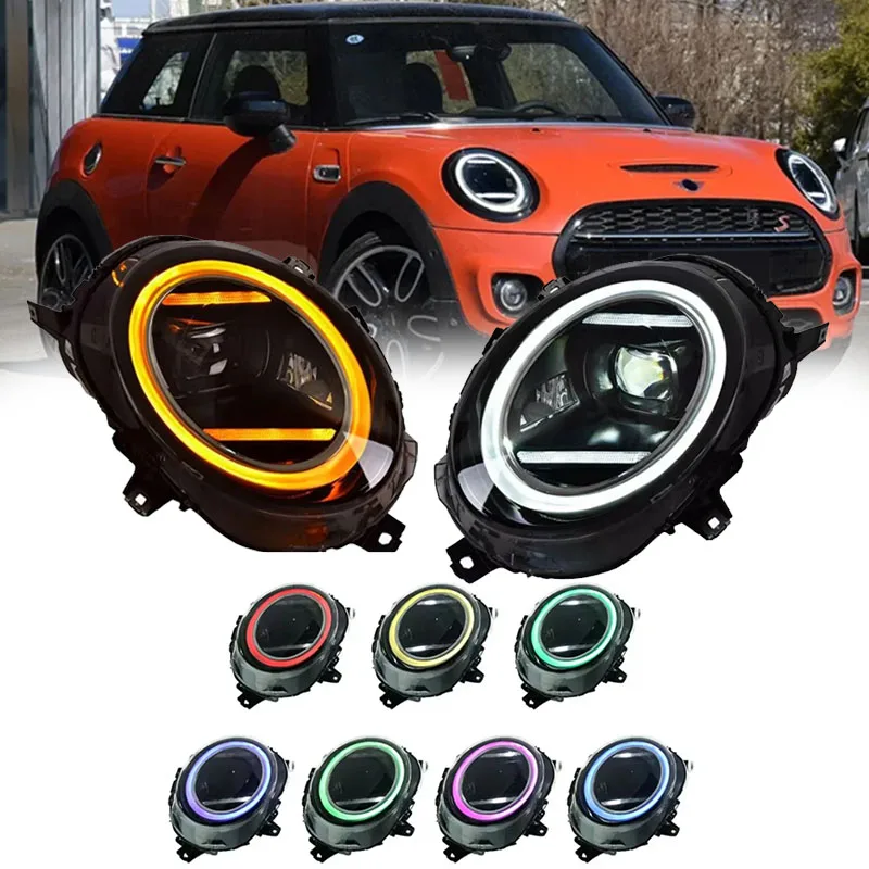 Front Lights For BMW Mini F55 F56 F57 2014-2021 Headlight Assmbly LED Turn Signal Car Lamp Accessories