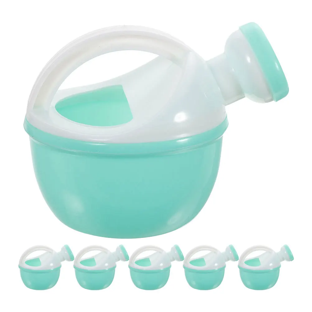 6 個の子供用プラスチックじょうろ、安全で手を傷つけない、入浴、シャワー、庭、ビーチ、植物に最適、子供用じょうろ