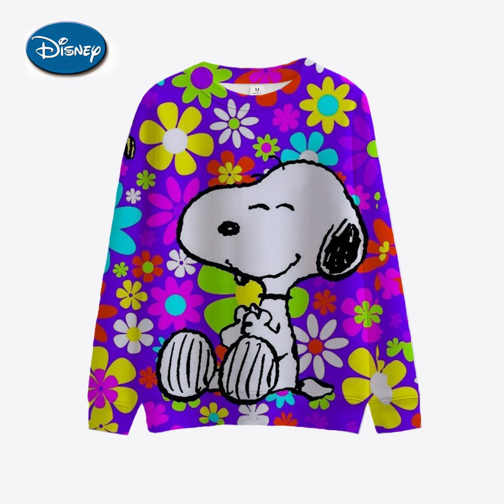 Snoopy Coffee Women\'s Hoodie Cartoon Print Harajuku Long Sleeve Cute Hoodie Casual Loose Sweatshirt Fashion Tops Clothing