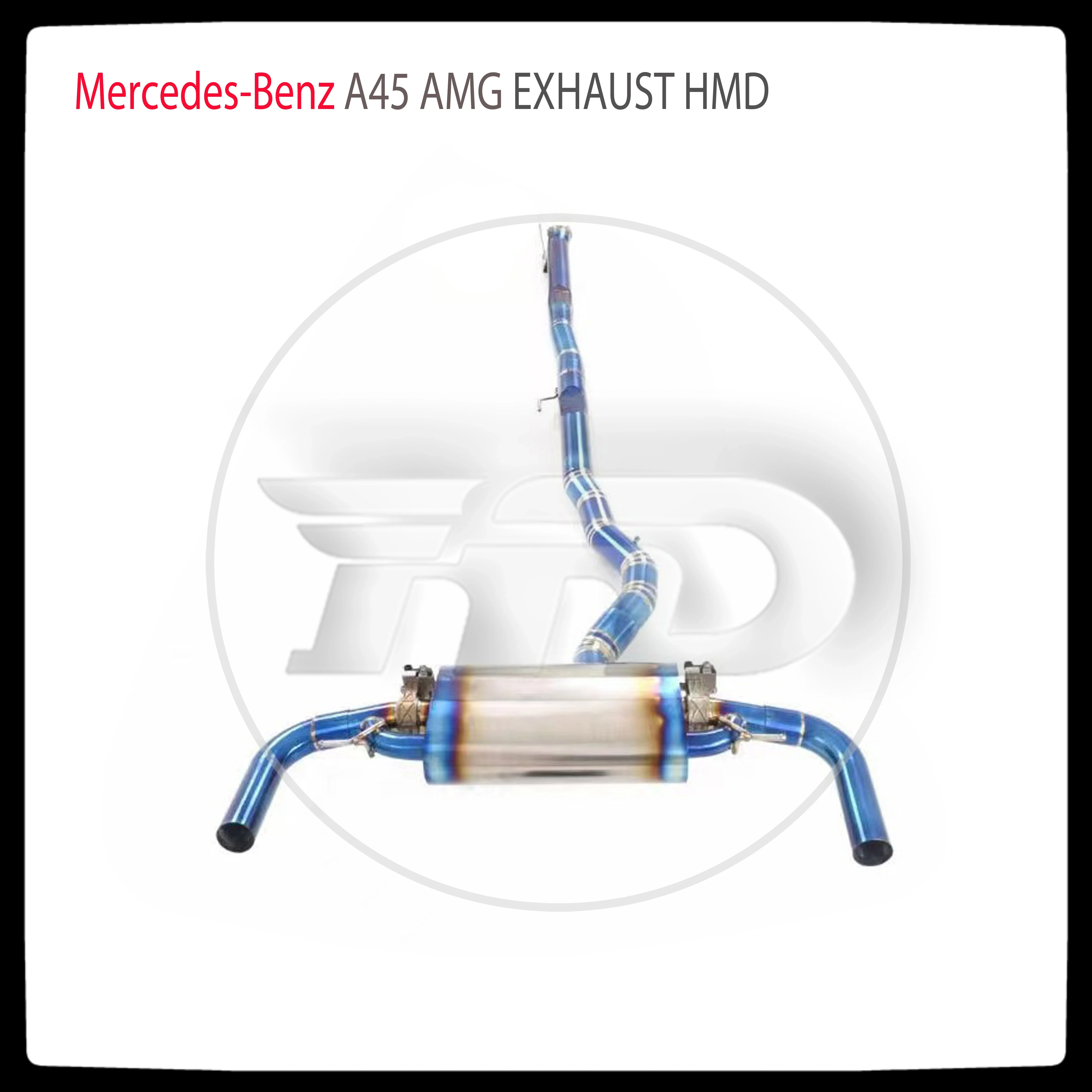 

Автомобильные аксессуары HMD, выхлопная труба Catback из титанового сплава для Mercedes Benz A45 AMG, индивидуальный клапан, глушитель из нержавеющей стали
