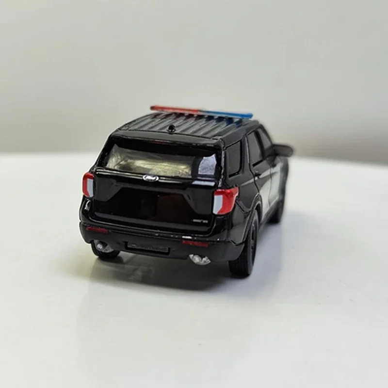 Diecast Alloy 1:64 Scale 2020 FORD Explorer Police Vehicles Model Adult Toys Classic Nostalgia Collection Souvenir Gifts Display